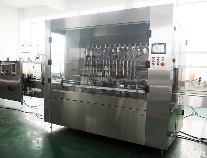High Efficiency Coconut / Olive Oil Filling Machine No Leaking With Servo Filler