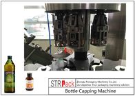 Rotary 4 Head Aluminium Bottle Cap Machine For Syrup / Olive Oil Screw Thread Cap