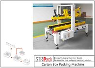 Flaps Carton Packing Machine / Automatic Carton Folding Machine With Both Sides Drive
