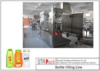 Automatic Shampool Bottling Line With Servo Filling Machine,Capping Machine,Double Sides Self-adhesive Labeling Machine