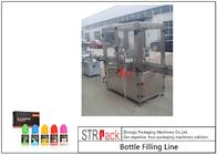 10ml-100ml E-Liquid Bottle Filling Capping Machine And Labeling Packing Line With Piston Pump