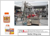 Industrial Bottle Filling Line / Washing Powder Filling Line With Servo Motor And Touch Screen