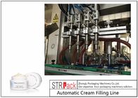 Stable Running Bottle Filling Line Cosmetic Cream Filling Machine With Capping