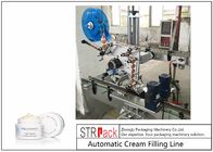 Stable Running Bottle Filling Line Cosmetic Cream Filling Machine With Capping