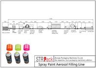 Pneumatic Bottle Filling Line Spray Paint Aerosol Filling Line ISO9001