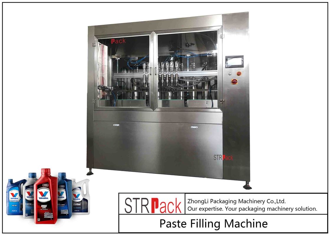High Precision Lubricant Engine Oil Filling Machine 8 Nozzles For Mechanical Industry