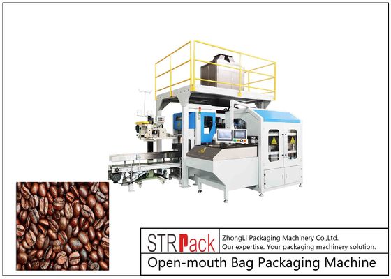 5kg Coffee Beans PE Open Mouth Bagging Machine 0.7Mpa 380V 50Hz