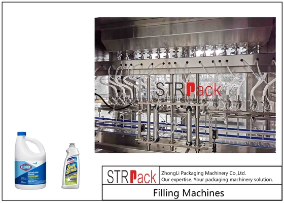 Chemical Doser Automatic Bleach Acid Filling Machines Pseudoephdrine HCL Gravity Feed