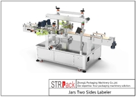 Two Sides Jar Labeling Machine Self Adhesive Sticker