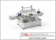 Lube Oil Bottle Labeling Machine Front Back Two Sides