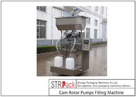 SUS316L Two Heads Cam Rotor Pumps Filling Machine For Chunk Paste