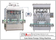 4 Head Cam Rotor Pump Filling Machine For Chunk Paste