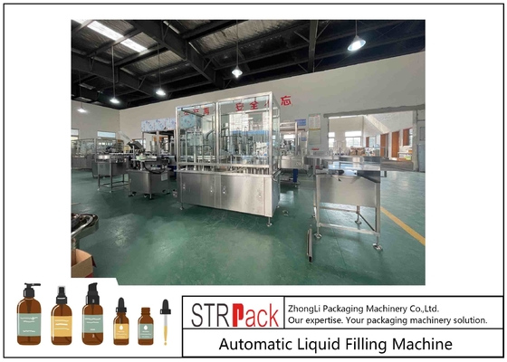 Customized 50ml 100ml Cosmetic Lotion Liquid Bottle Filling Capping Machine 220V / 50Hz