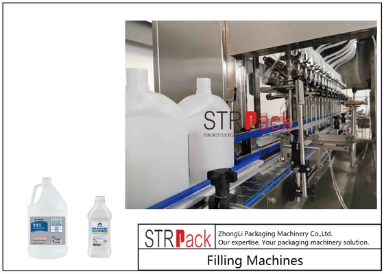 Detergent Multihead Linear Filling Machine For Customizable Volume Of Bottles