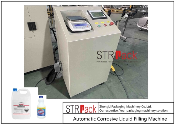 High Speed 220V / 50Hz Bleaching Water Filling Machine For Multiple Containers