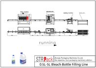 0.5L-5L Anti Corrosive Diving Bleach Bottle Filling Line With Capping Machine Labeling Machine For Bleach Bottle Packing