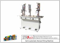 3 In 1 Volume 20-450ml Aerosol Filling Machine , Aerosol Can Filling Equipment 