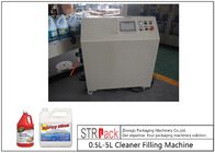 1L-1 Gallon Automatic Corrosive Liquid Filling Machine PLC Inline For Cleaner