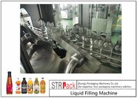 Powerful Timed Glass Bottle Filling Machine For Vinegar / Soy Sauce / Chili