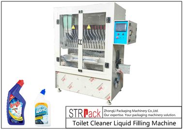 High Accuracy Automatic Liquid Filling Machine Vertical High Tech Filler For Bleach / Acid