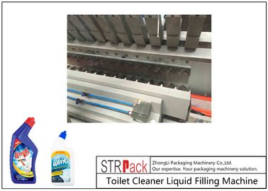 High Accuracy Automatic Liquid Filling Machine Vertical High Tech Filler For Bleach / Acid