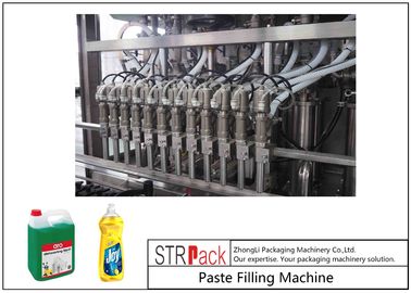 8 Heads Dishwashing Piston Filling Machine With Servo Filler 3000 B/H Large Capacity Paste Filling Machine