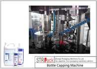 Rotary Bottle Capping Machine / 4 Heads Rotary Capping Machine For Plastic Screw Caps