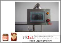 Sauces Jam Glass Bottle Capping Machine , Twist Off Cap Vacuum Lug Capping Machine