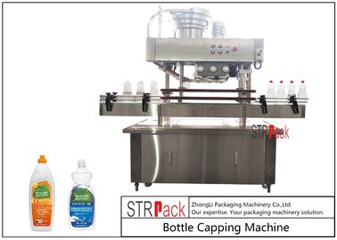 Wash Liquid Inline Bottle Capping Machine 200 CPM With Heavy Duty Frame