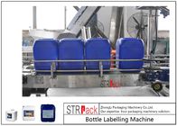 Automatic Double Side Bottle Labeling Machine For 5-25L Oil Detergent / Shampoo Drum