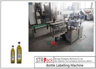 20-120 BPM Bottle Sticker Labeling Machine For Virgin Olive Oil Square Bottle