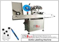 Adhesive Stickers Horizontal Labeling Machine , Vial Ampoule Syringe Labeling Machine 