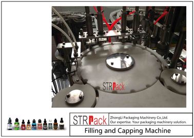 10ml-100ml E-liquid Bottle Filling And Capping Machine With Piston Pump