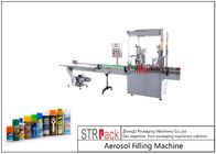 2000CPH Capacity Aerosol Filling Machine High Efficiency With Automatic Valve Placer