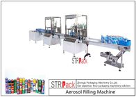 High Capacity automatic Aerosol Filling Machine For PU Foam / Pesticide