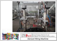 High Capacity automatic Aerosol Filling Machine For PU Foam / Pesticide