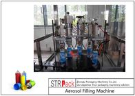 52mm-65mm Aerosol Filling Line With Aerosol Spray Filling Machine And Automatic Ball Dropper