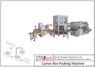 Automatic Industrial Carton Box Packing Machine Large Capacity For Bottle / Can