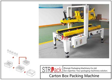 Flaps Carton Packing Machine / Automatic Carton Folding Machine With Both Sides Drive