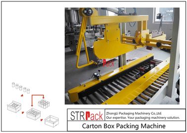 Flaps Carton Packing Machine / Automatic Carton Folding Machine With Both Sides Drive