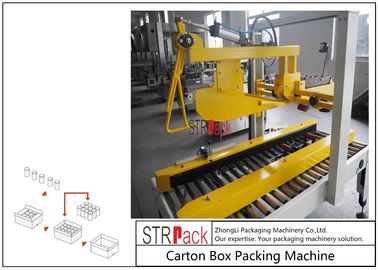 Flaps Carton Packing Machine / Automatic Carton Folding Machine With Both Sides Drive