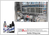 Brake Fluid Filling Line With Servo Filling Machine,Rotary Capping Machine,Double Sides Self-adhesive Labeling Machine