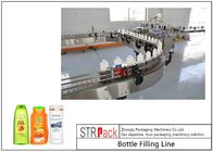 Automatic Shampool Bottling Line With Servo Filling Machine,Capping Machine,Double Sides Self-adhesive Labeling Machine
