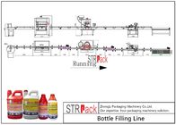 Agro Chemical Bottle Filling Line / Stable Performance Pharmaceutical Liquid Filling Machines Line