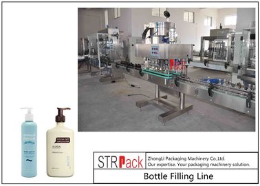 Cream Filler Paste Bottle Filling Line With 10 Nozzles Volumetric Piston Filling Machine