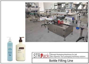 Cream Filler Paste Bottle Filling Line With 10 Nozzles Volumetric Piston Filling Machine