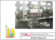 Cleaner Bottle Filling Line With Anti corrosive Gravity bottle Filler and Rotary Capping Machine