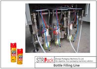 Large Capacity Aerosol Paint Filling Machine Line With Gassing Machine And Automatic Valve Placer