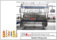 Linear 1L Dishwasher PET Bottle Filling Line With Bottle Unscrambler Machine