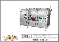 Tablet Capsule Bottle Filling Line With Counted Machine And Cotton Inserting Machine